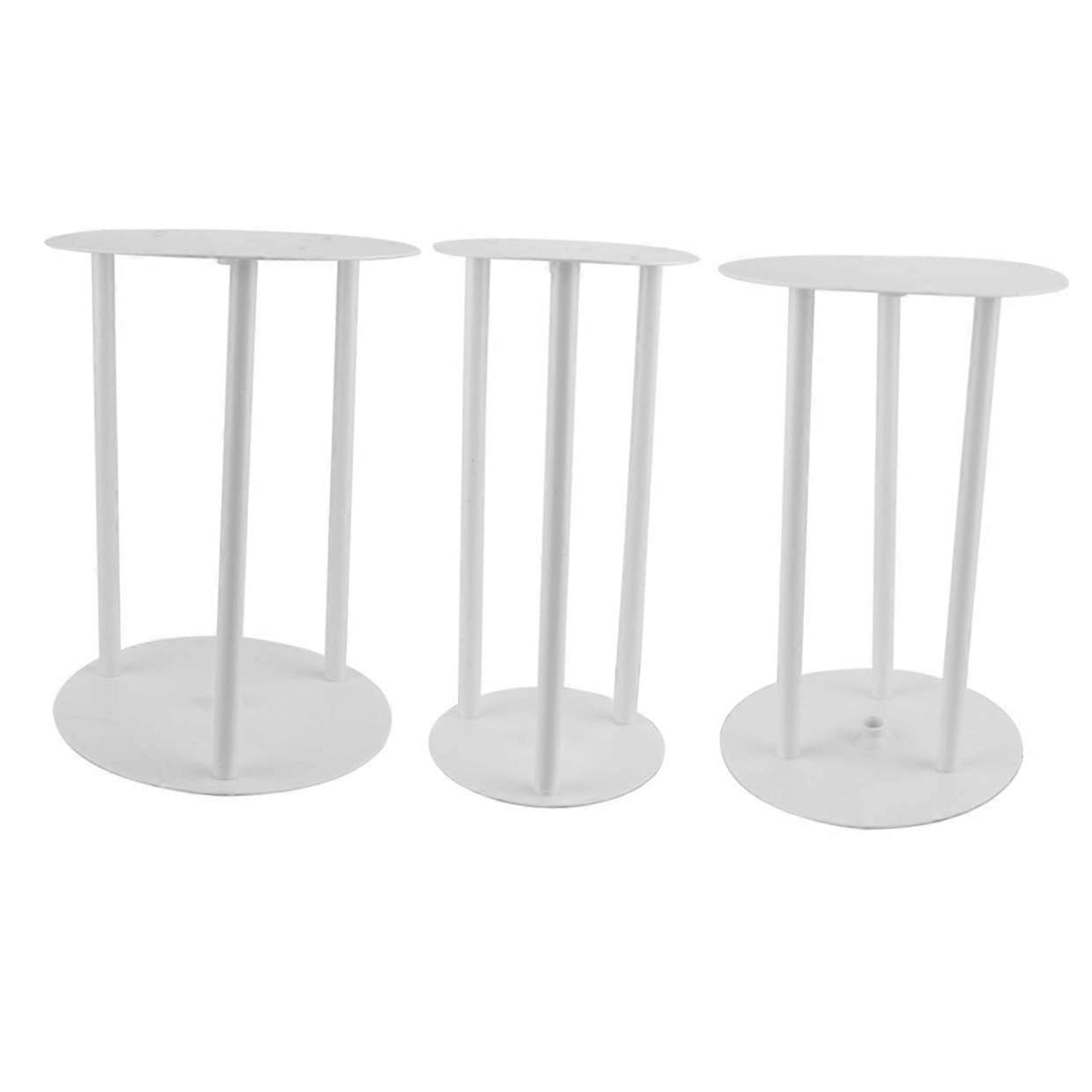 Tiered Cake Stand Set with Stable MultiLayer Support for Weddings and Parties, 4 6 8 Inch Sizes