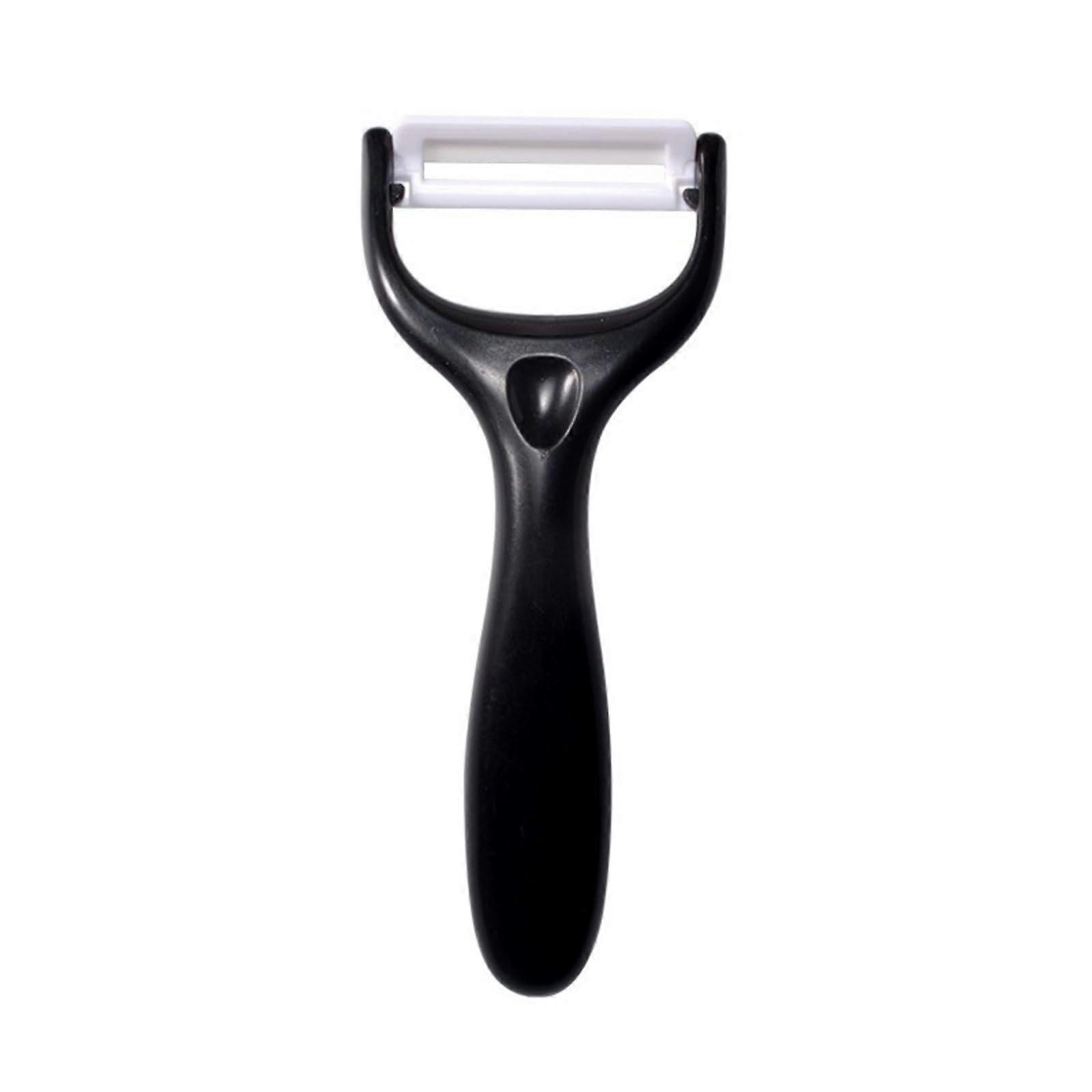 Ceramic Peeler with Sharp LongLasting Blade for Fruits and Potatoes, Ergonomic Lightweight Black