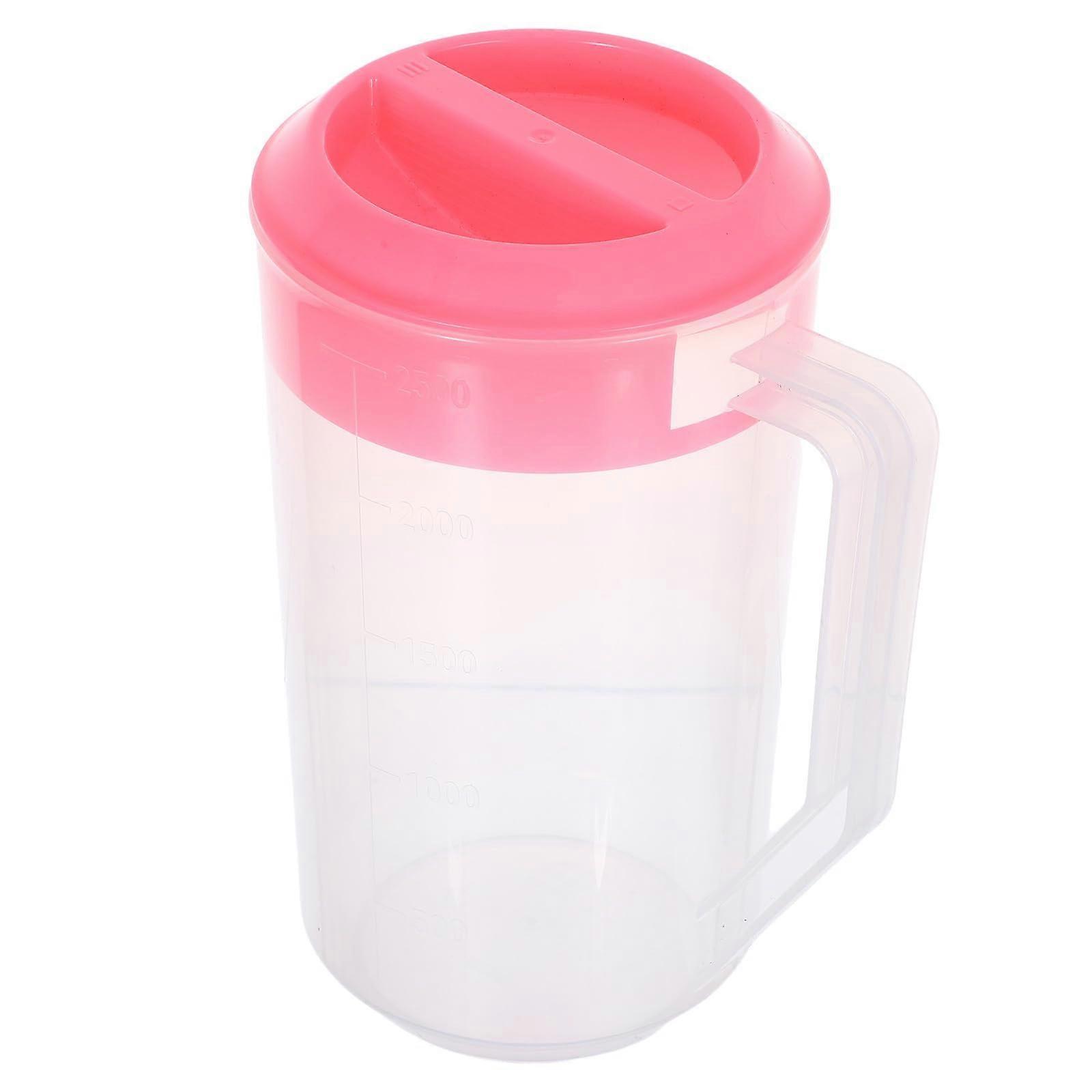 Large Capacity Plastic Water Pitcher with Lid for Hot and Cold Drinks, Juice, Tea, and Parties