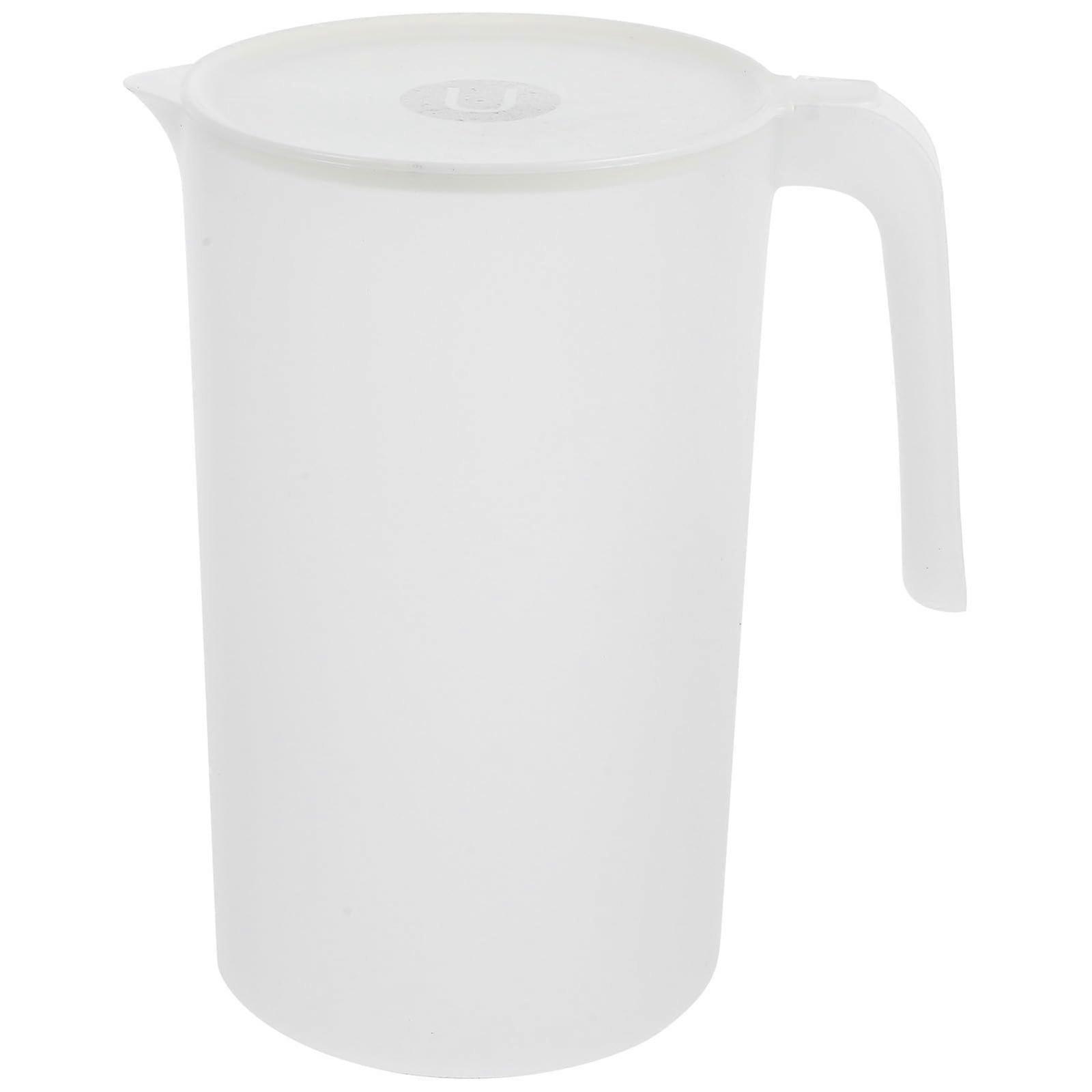 Large Capacity Water Pitcher with Lid and Handle for Iced Tea, Cold Drinks, Parties and Picnics