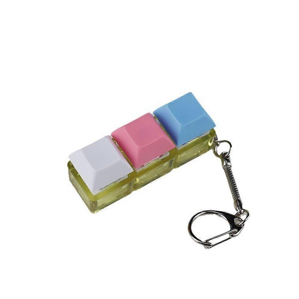 DIY Keyboard Fidget Keychain Keycap Clicker Toy New Finger Keyboard Cap  Adult