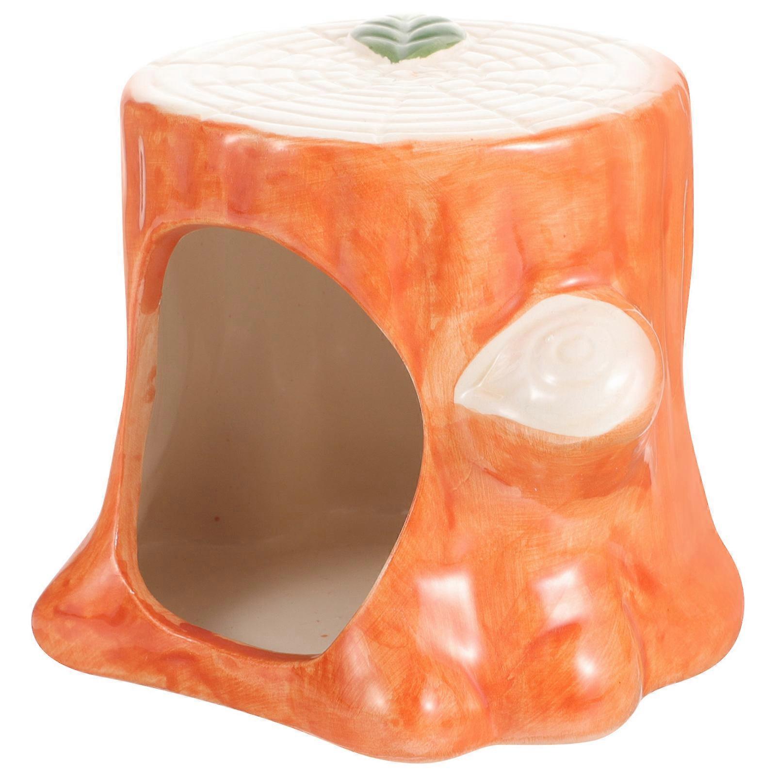 Ceramic Cooling Hamster House 2Pcs Hideout for Pets