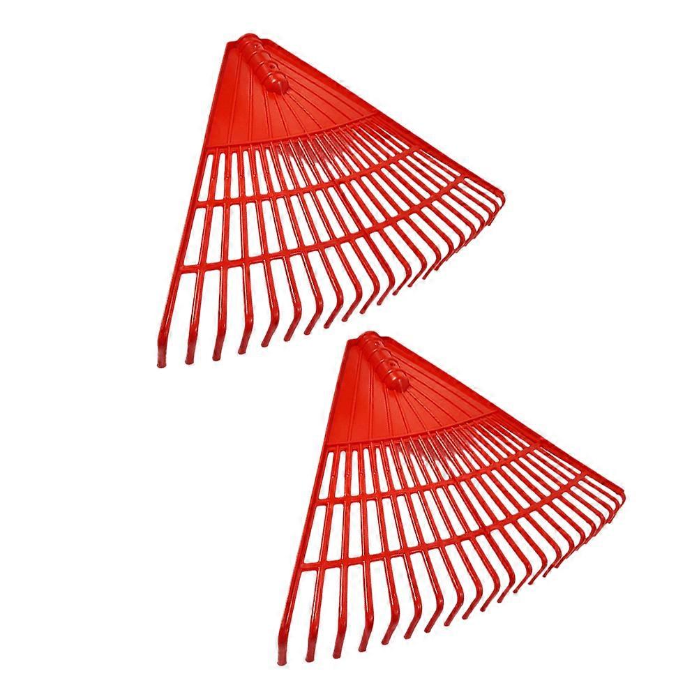 Gardening Shrub Rake Leaf Rake Plastic for Lawn Sanitation 2Pcs Tool