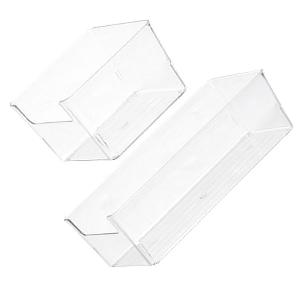 Transparent Desktop Drawer Organizing Boxes for Storage Use 2Pcs Acrylic Drawer Storage Boxes
