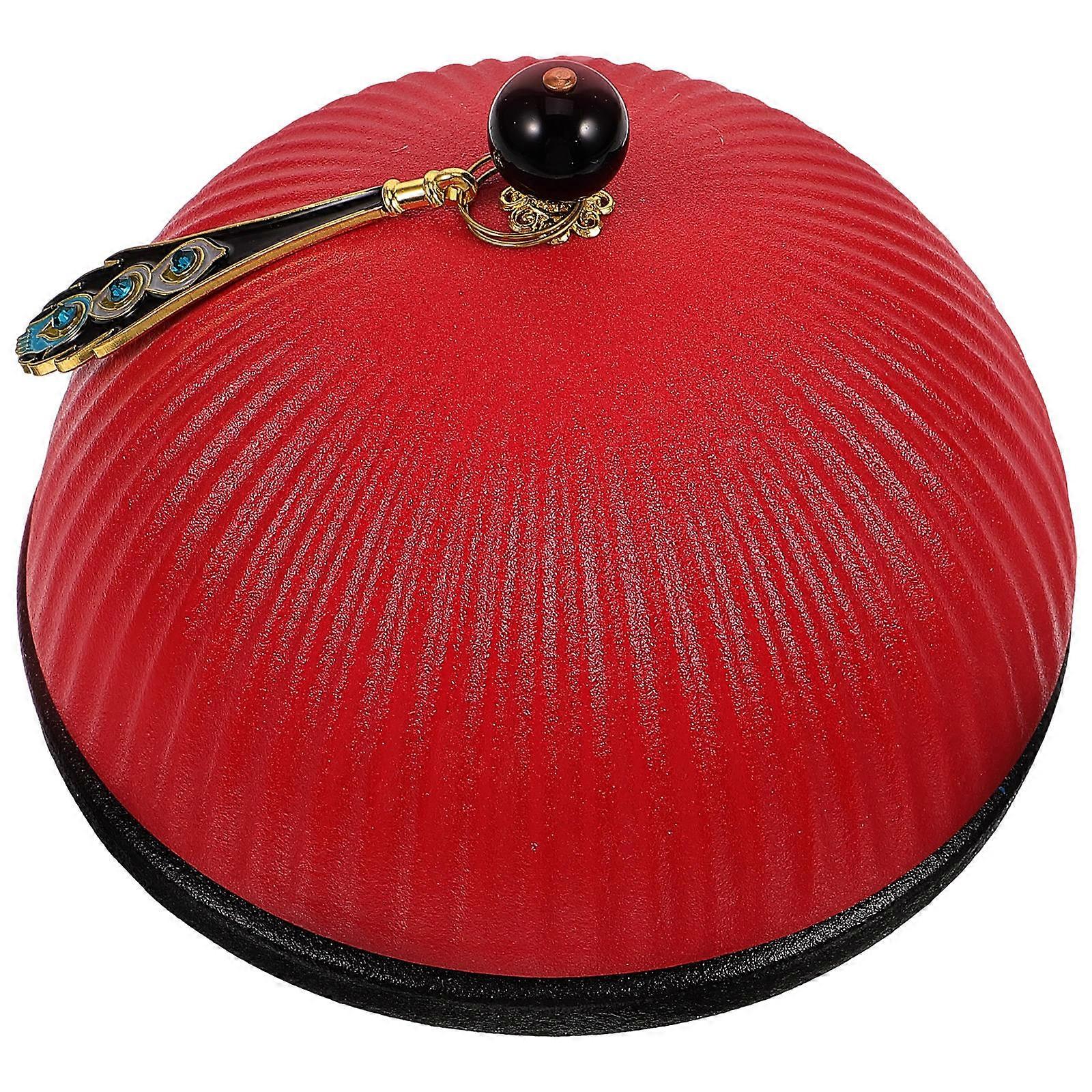 Wear-Resistant Red Ceramic Ash Tray for Decoration Desktop Table Ashtray
