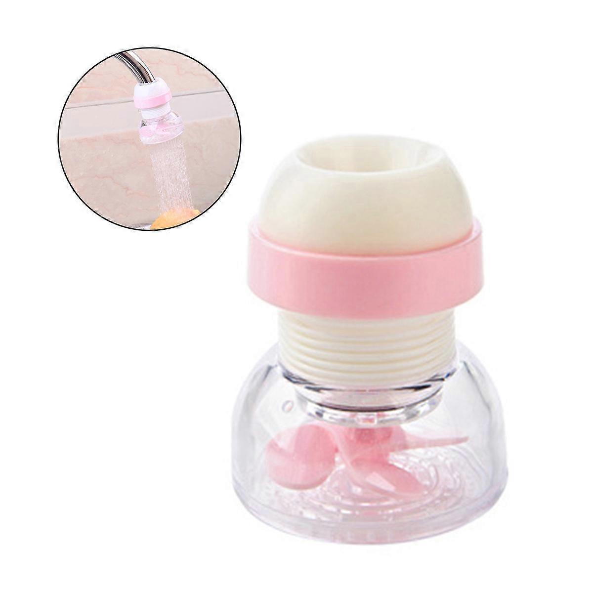 Splash-Proof Kitchen Faucet Water Filter Tip For Use 1Pack Pink