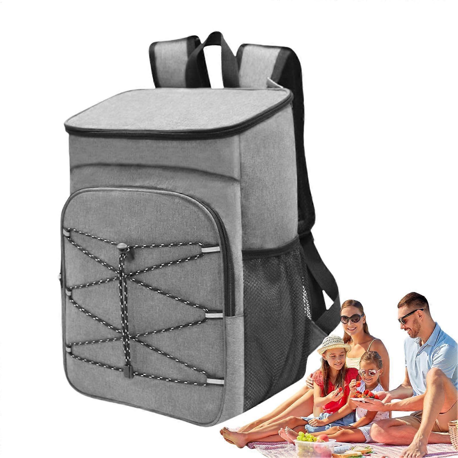 Insulated Cooler Backpack Waterproof LeakProof Large Capacity Soft Bag with Adjustable Straps for Camping