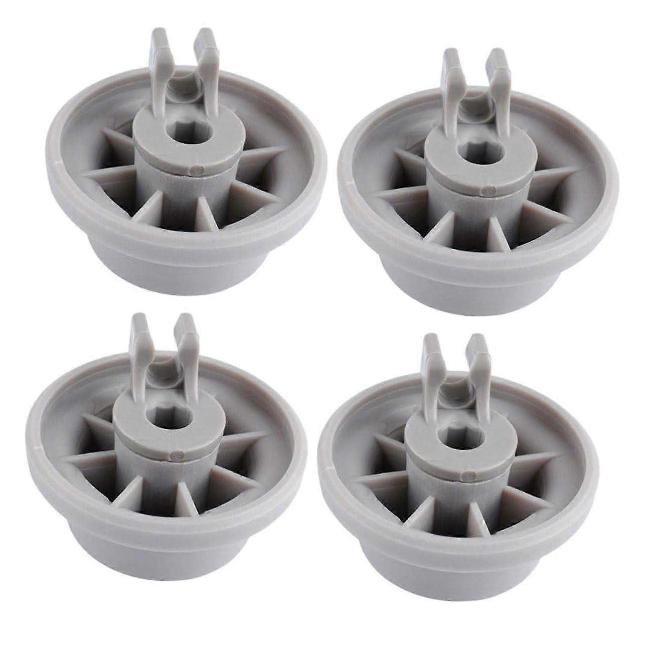 4 Pack Dishwasher Lower Rack Replacement Wheels for Smooth Movement and Easy Tool Install
