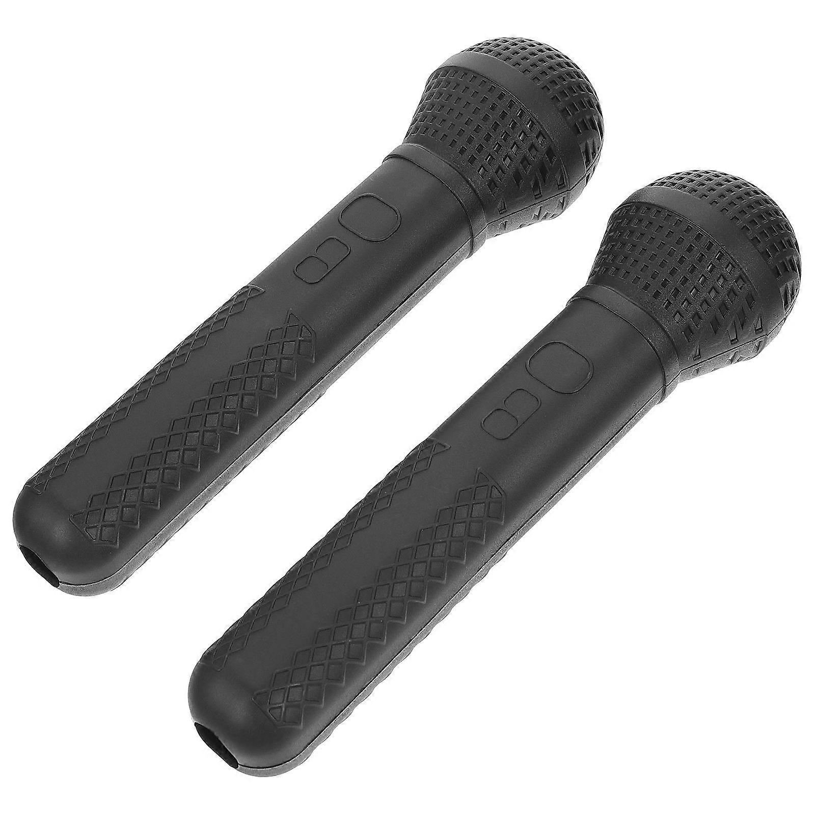 Kids Microphone Toy for Play 2Pcs Simulated Plastic Microphone Props