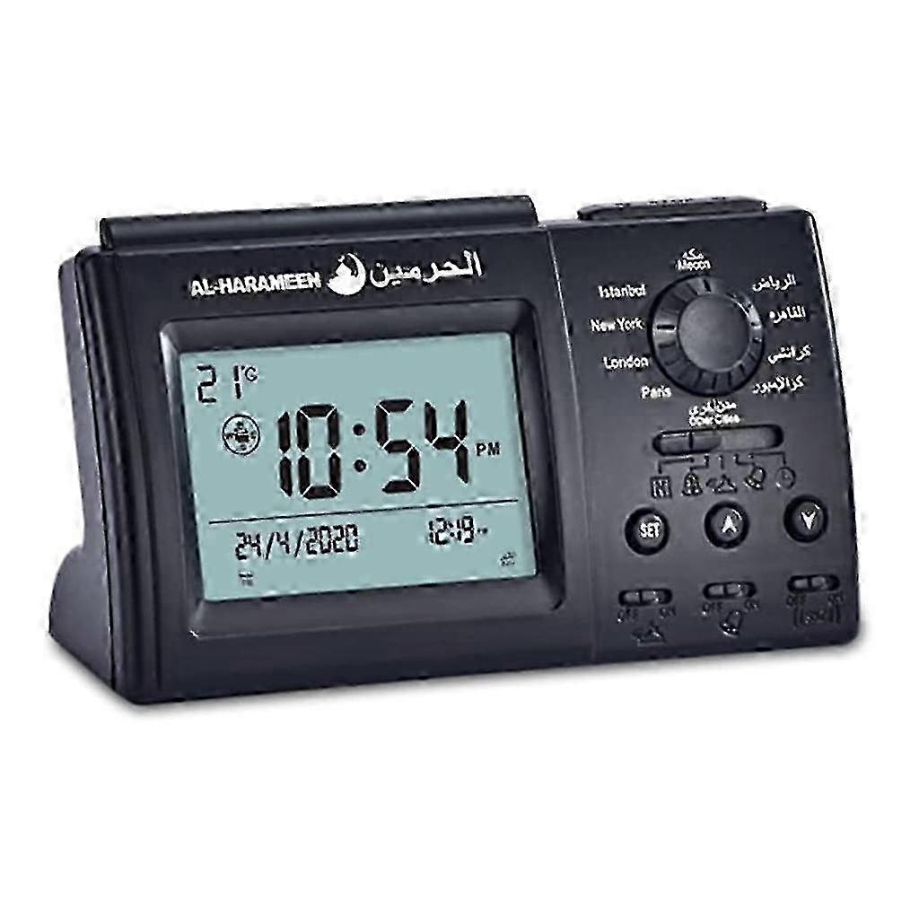Azan Prayer Alarm Clock Automatic Islamic Prayer Reminder Table Digital Clock wcpy