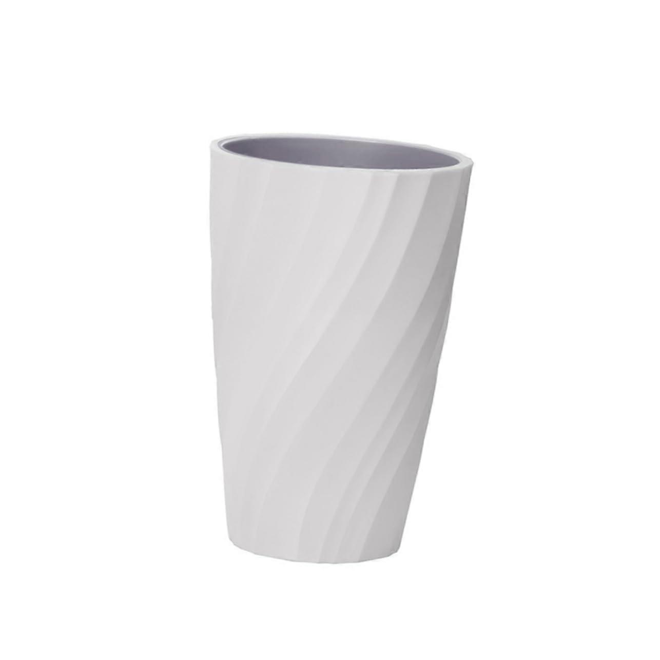 2pcs Double Layer Toothbrush Holder Cup Set, Reusable Bathroom Drinking Cups, Grey White Dark Blue