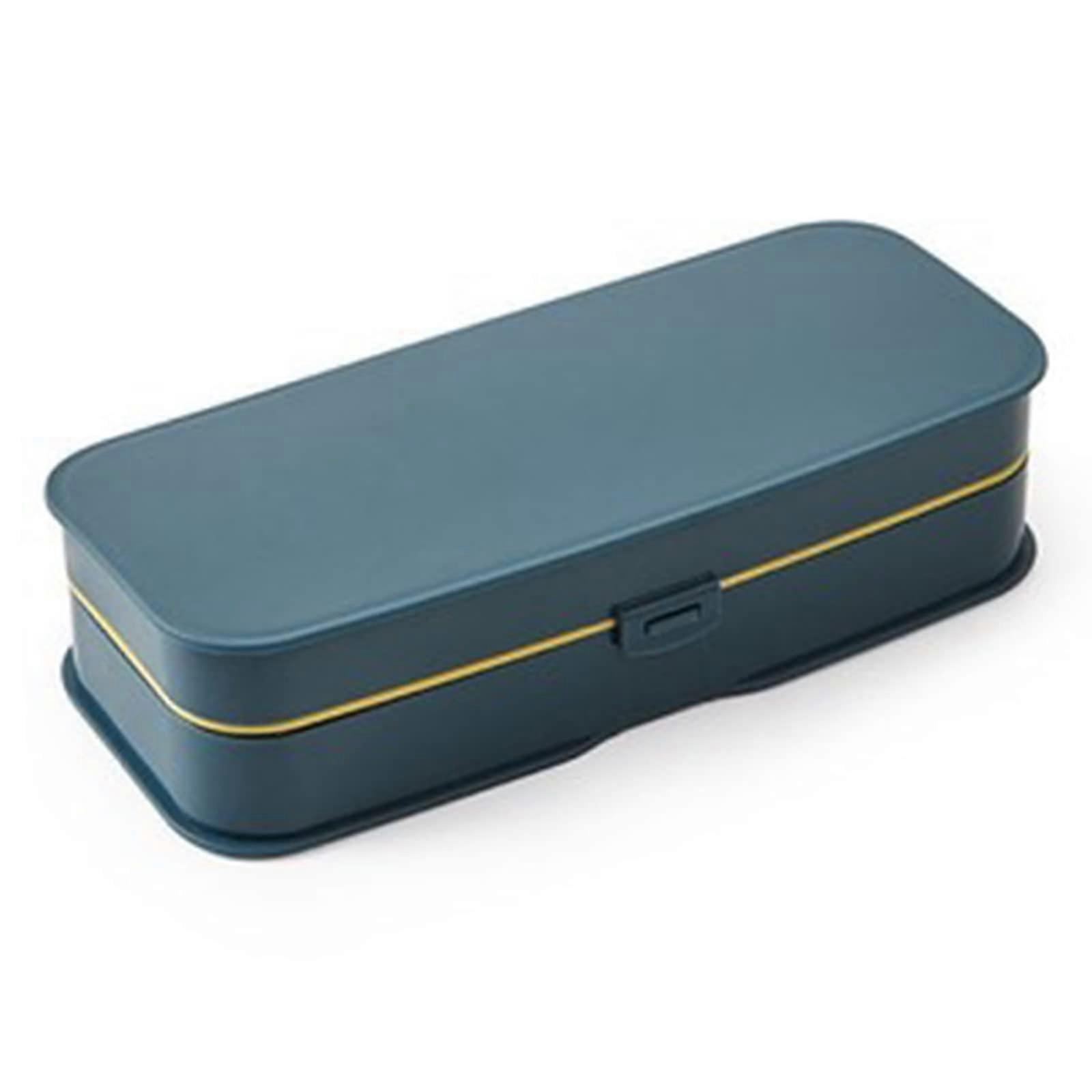 Sewing Kit with Multifunctional Storage Box for Home and Travel, Compact Blue Set for Beginners