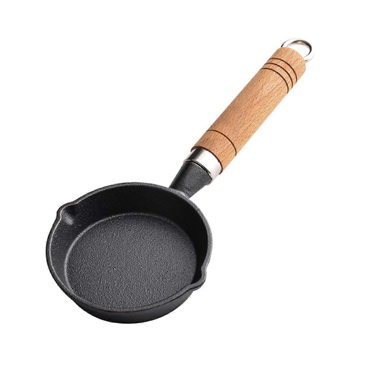 Mini NonStick Frying Pan Cast Iron Egg Pan Quick Heating Compact Size for Home and Restaurant Use