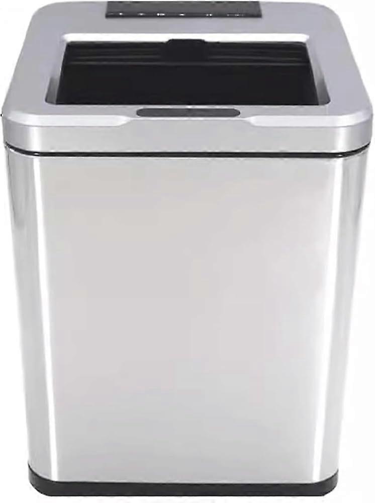12L Touchless Sensor Trash Can with Smart Motion Sensor, AntiFingerprint Silver for Kitchen and Bathroom