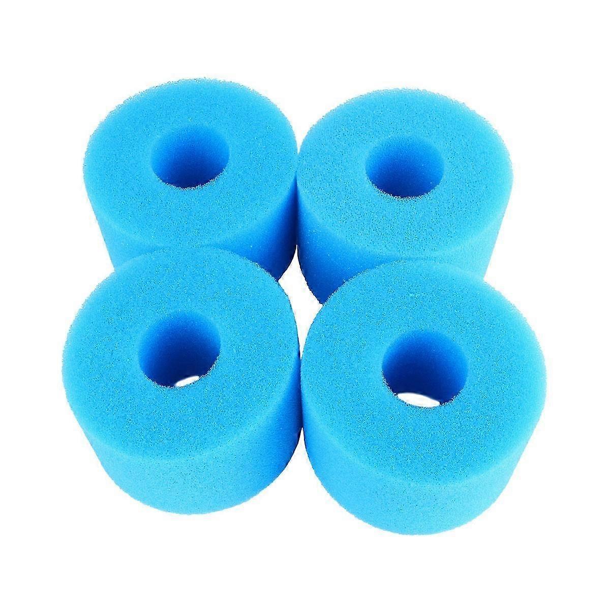 4pcs Blue Filter Sponge Columns Size 2 for Swimming Pool Filtration