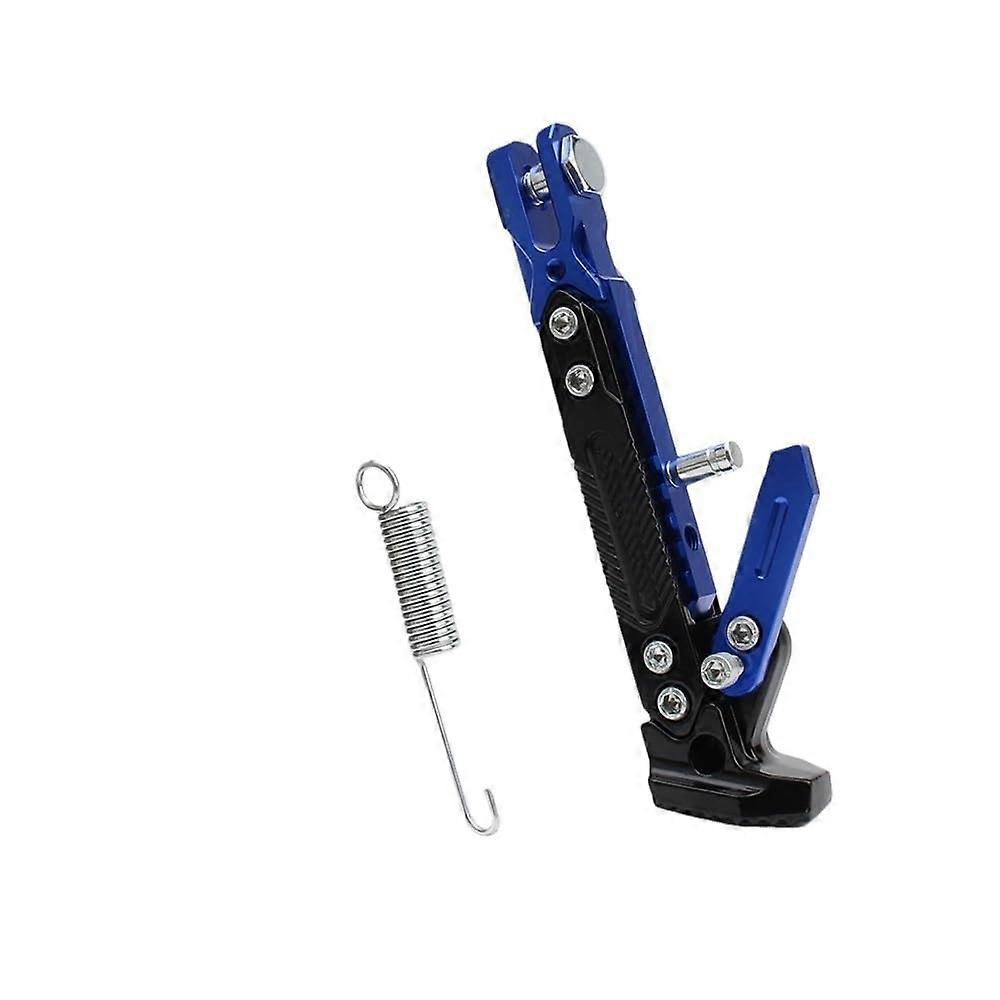 Universal Motorcycle Kickstand Support Bracket Foot for Dirt Bike Stable Secure Parking Stand Blue