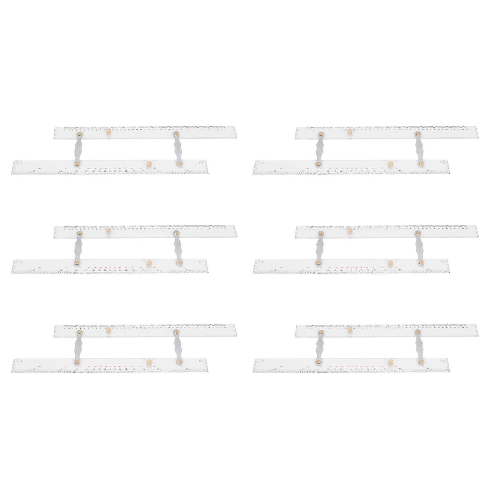 6X Marine Ruler Parallel Ruler Nautical Charts Parallel Ruler Mapping Points to Pull Parallel Ruler 450MM