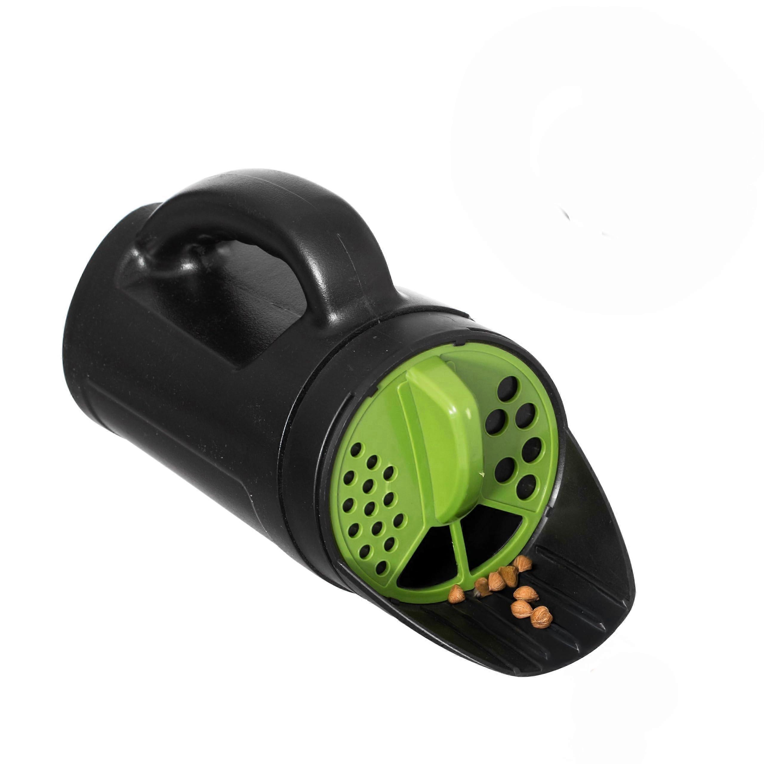 Handheld Seed Spreader with Precise Flow Control, Adjustable Salt and Fertilizer Shaker for Lawn and Garden