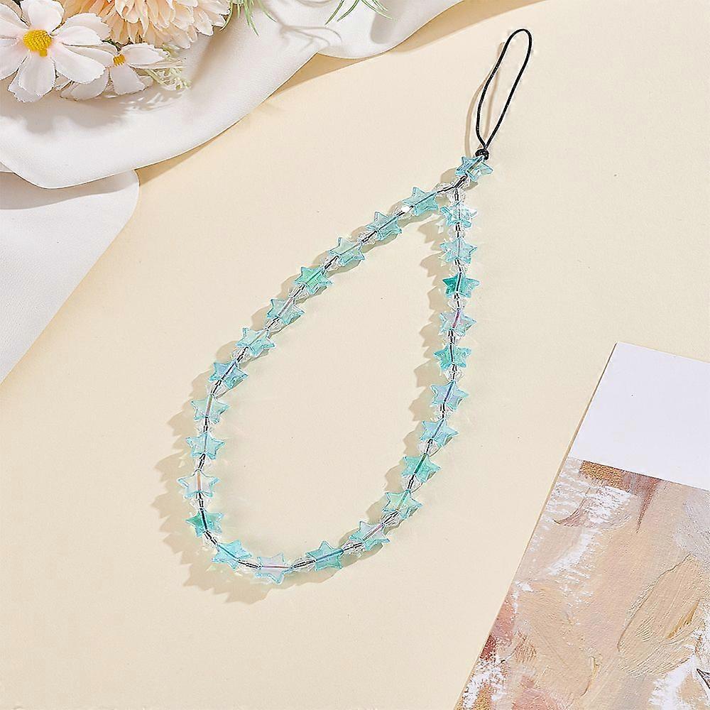 Plastic Star Mobile Straps Mobile Accessories Decoration Light Sky Blue 255mm