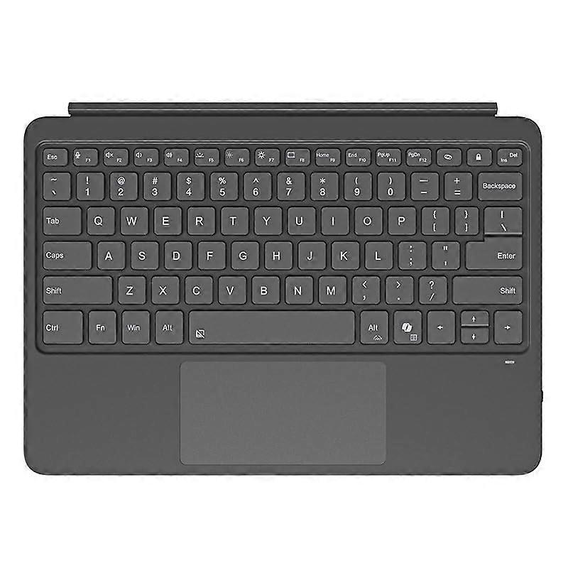Bluetooth Backlit Keyboard with Magnetic Lock, Rainbow Lighting, TypeC Charging, Grey for Surface Pro 12