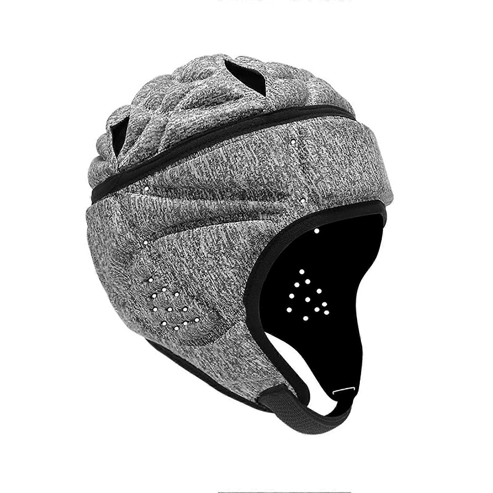 Adjustable Soft Shell Rugby Helmet with EVA Padding, Breathable Lightweight Headguard for MultiSports