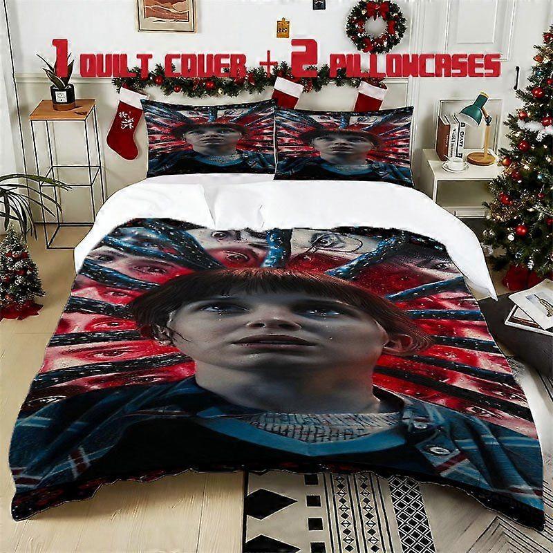 3pcs Bedding Set Featuring Characters Includes a Soft Duvet Cover And Two Pillowcases