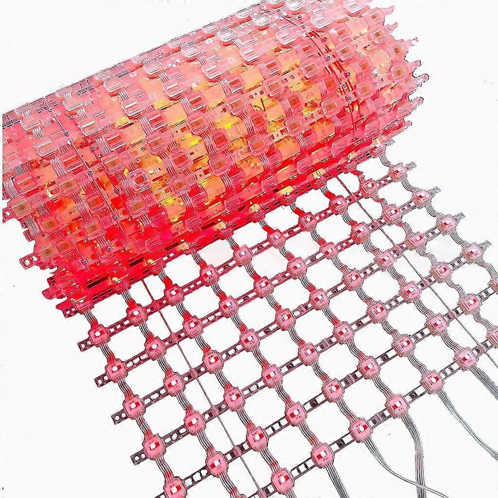 LED Transparent Screen P40 Flexible Mesh Panel 1x3M Outdoor Curved Architectural Display