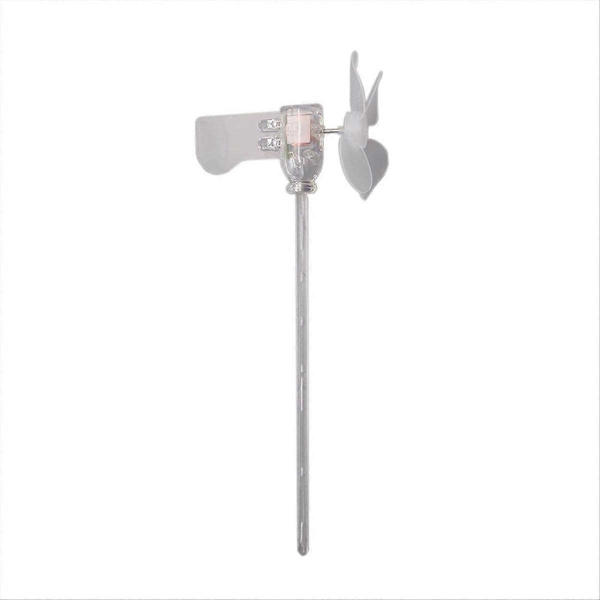 Mini Windmill LED Light Safe-Riding Plastic Small Windmill Wind Power Generation Car Decorations