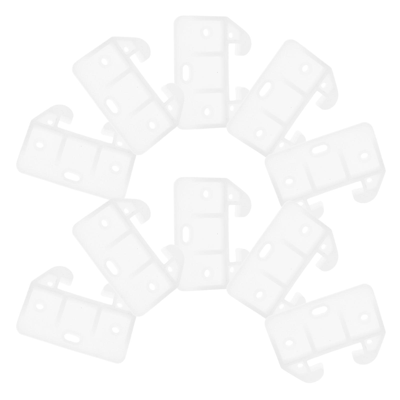 Drawer Guide Plastic Drawer Track Guides for Smooth Sliding 16Pcs Replacement