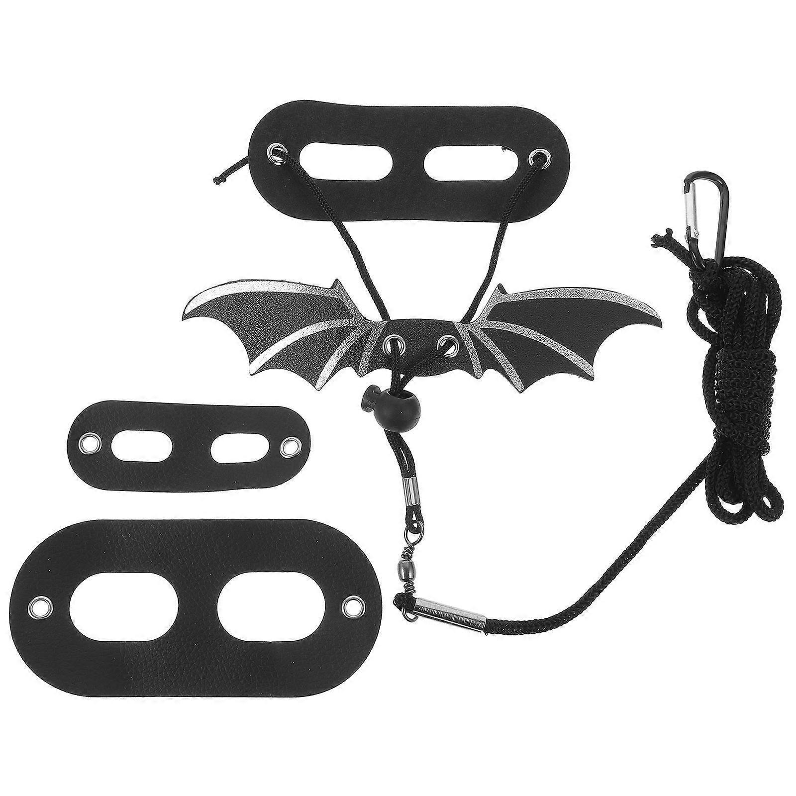Lizard Accessories Adjustable Harness for Reptile Pets 2Pcs Black