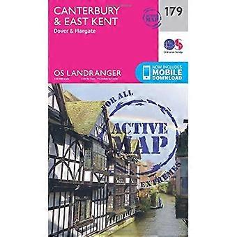 Canterbury & East Kent, Dover & Margate (OS Landranger Map)