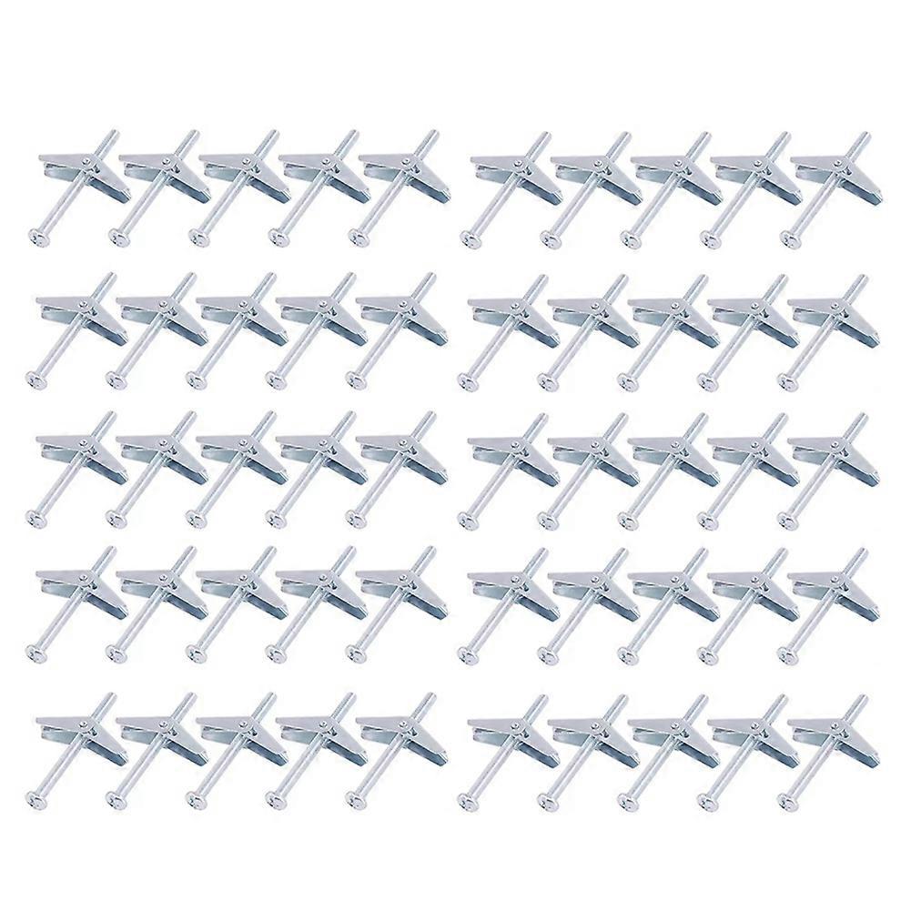 50PCS 1/8 Inch Toggle Bolts for Drywall
