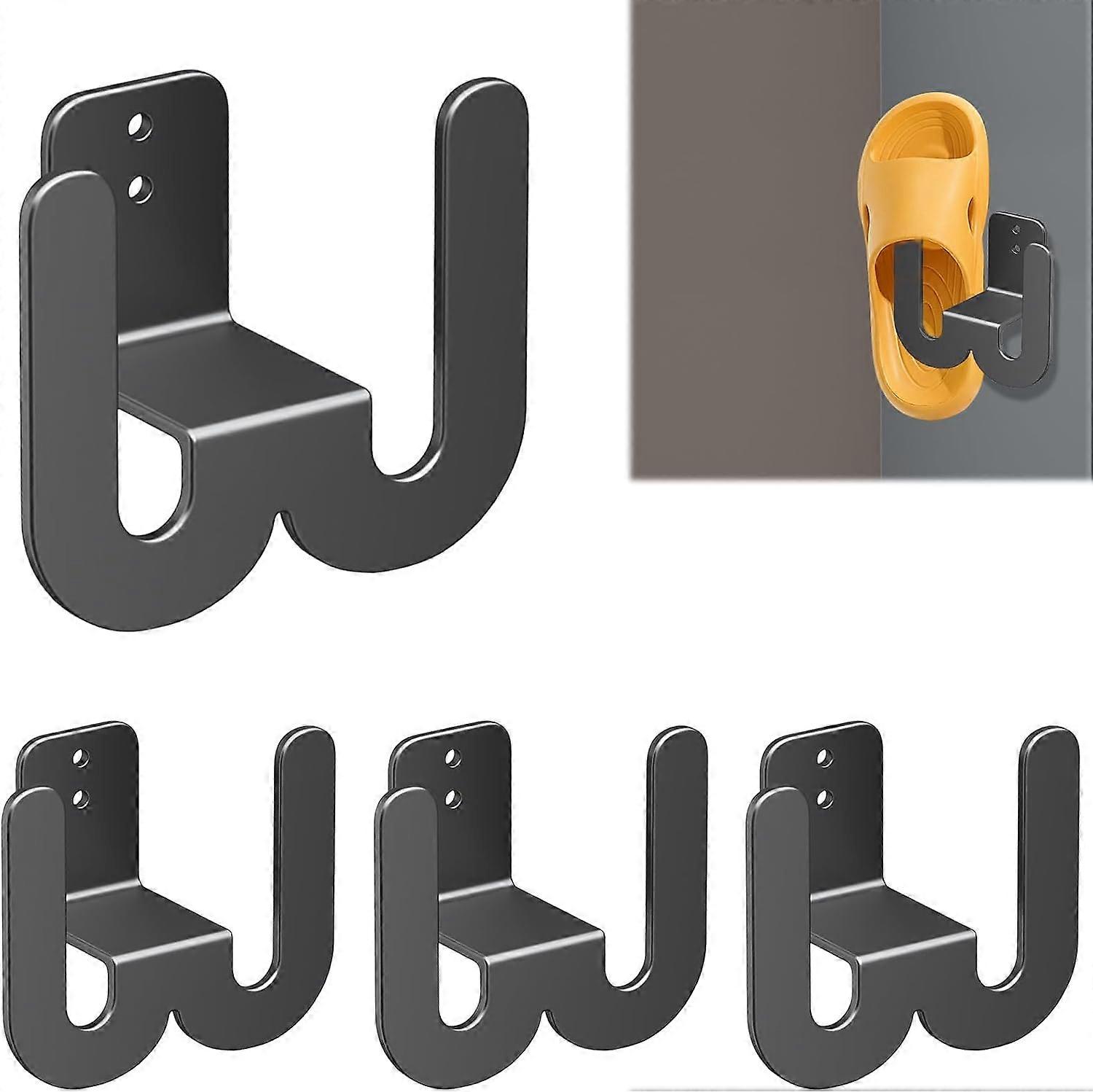 Four-Piece Metal Wall-Mounted Shoe Rack Set
