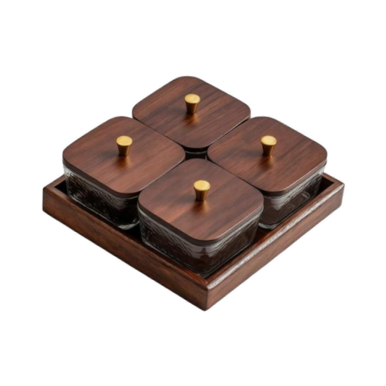 Divided Serving Tray Portable Serving Platter Reusable Dried Fruit Plate