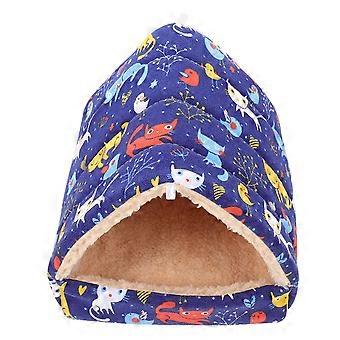 Accessoire pour animaux de compagnie : lot de 2 nids épais pour hamsters, petits animaux, nid chaud pour l'hiver