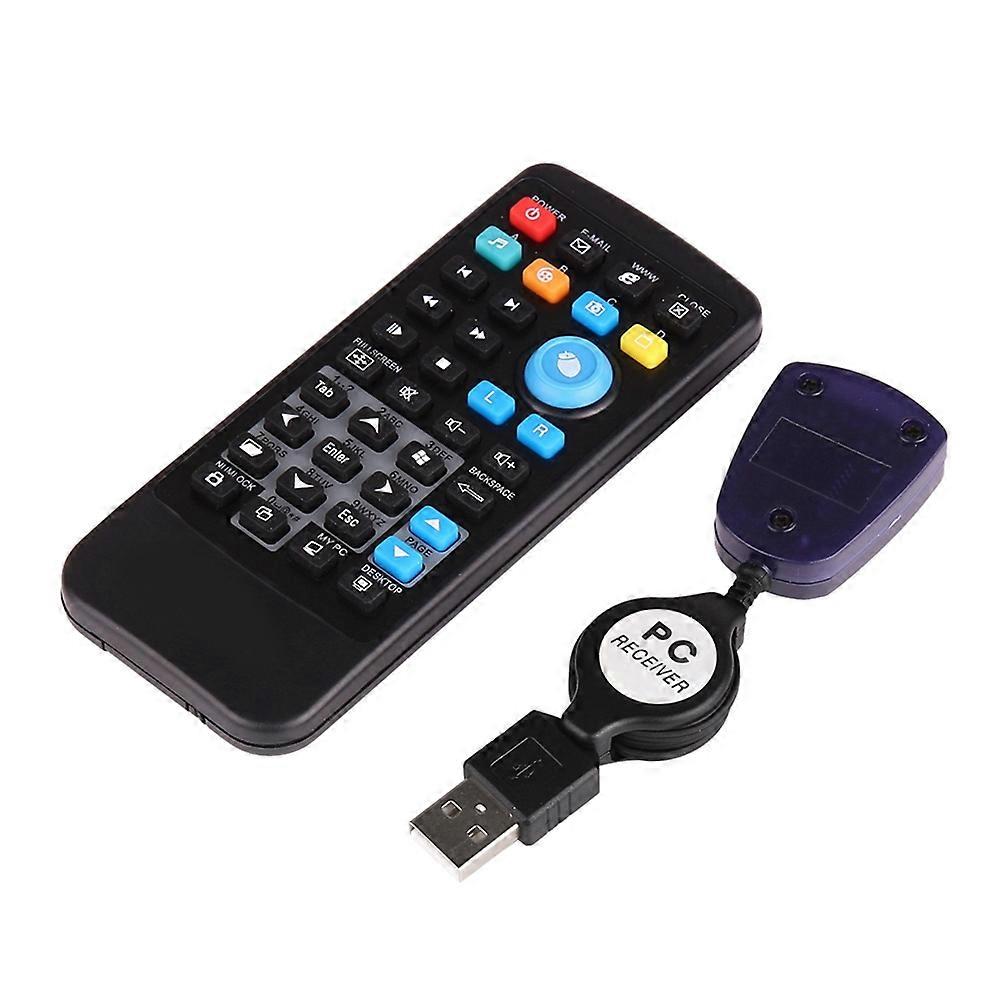Wireless PC Mouse Remote Control Controller USB Receiver IR Remote Control for Loptop PC Computer Center Windows 7 8 10