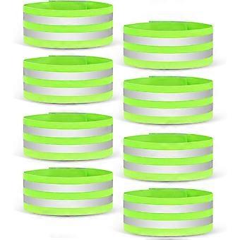 Reflective Armband, Parallel Bars Strong Sticky Reflective Safety Armband High Visibility Safety Armband for Most People and Cycling