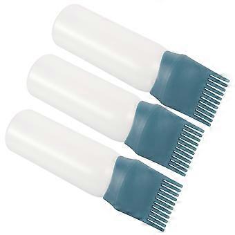 Hair Color Applicator Root Comb Bottle for Dyeing 3Pcs Multi Plastic
