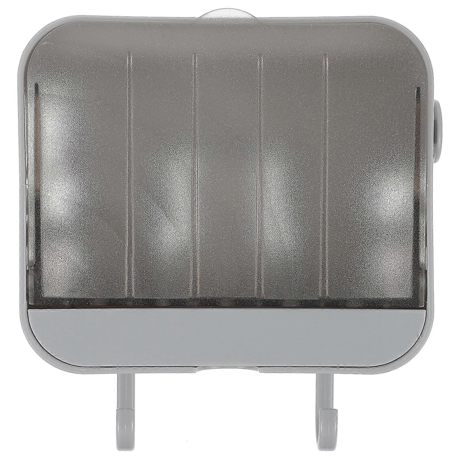 Wall Rack Wall Storage Shelf with Two Hooks for Home 2Sets