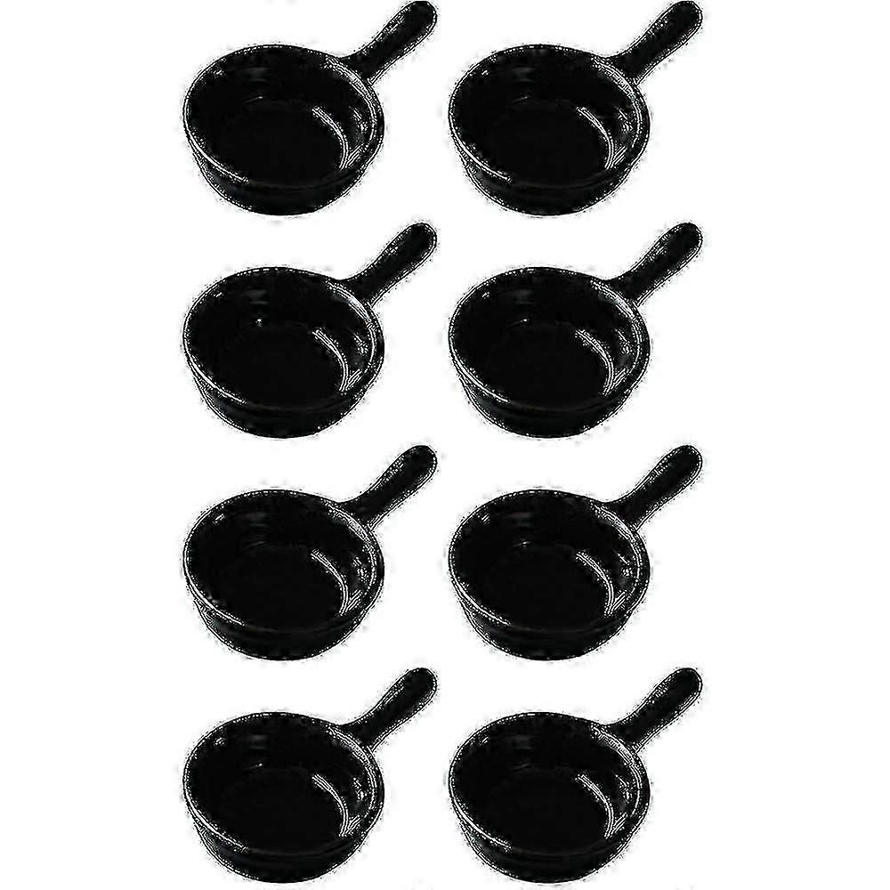 Ceramic mini sauce dishes, 8-piece set, suitable for multiple scenarios and stackable