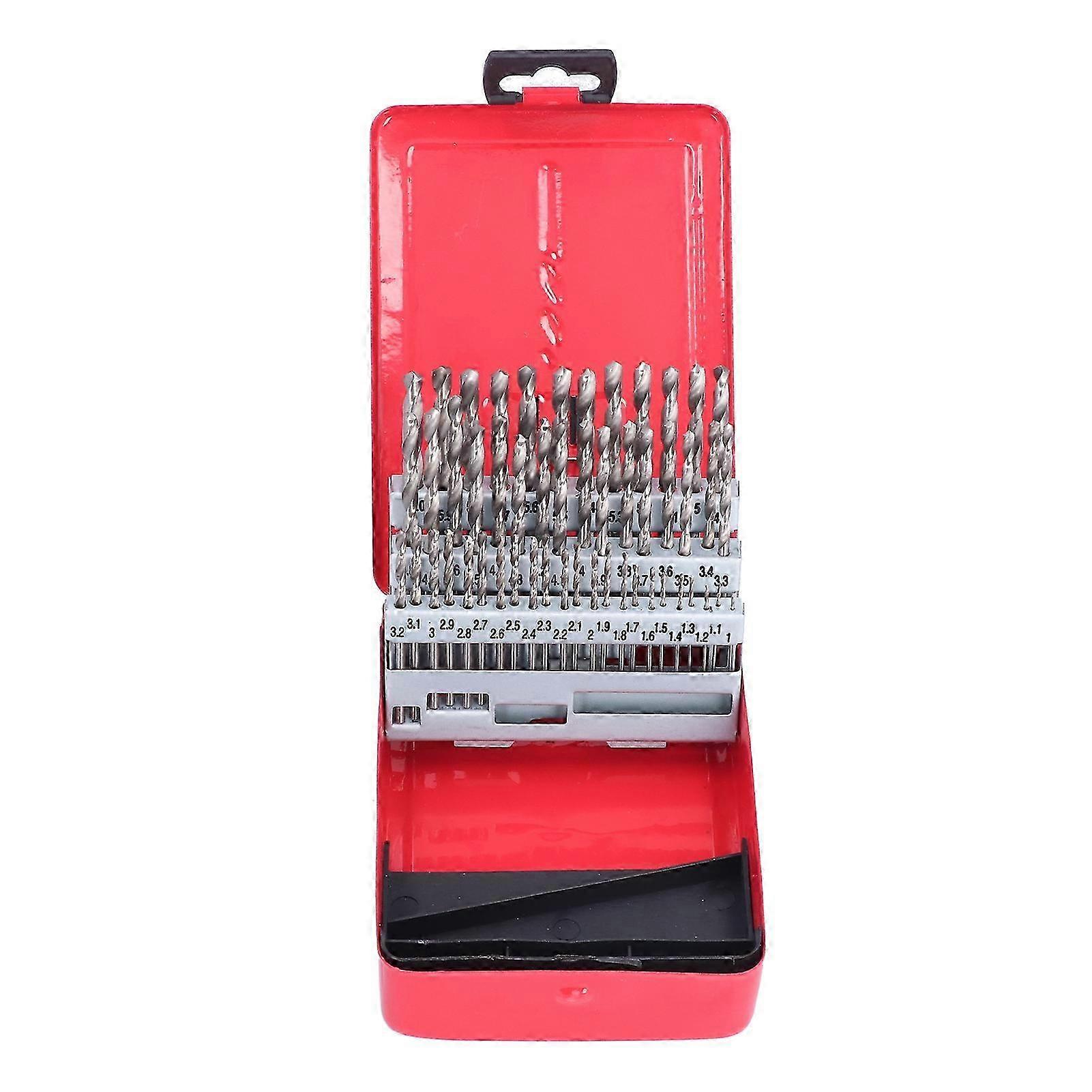51pcs Drill Bits Sets High Speed Steel Long Lasting Drilling Tool compatible with Mechanical Processing