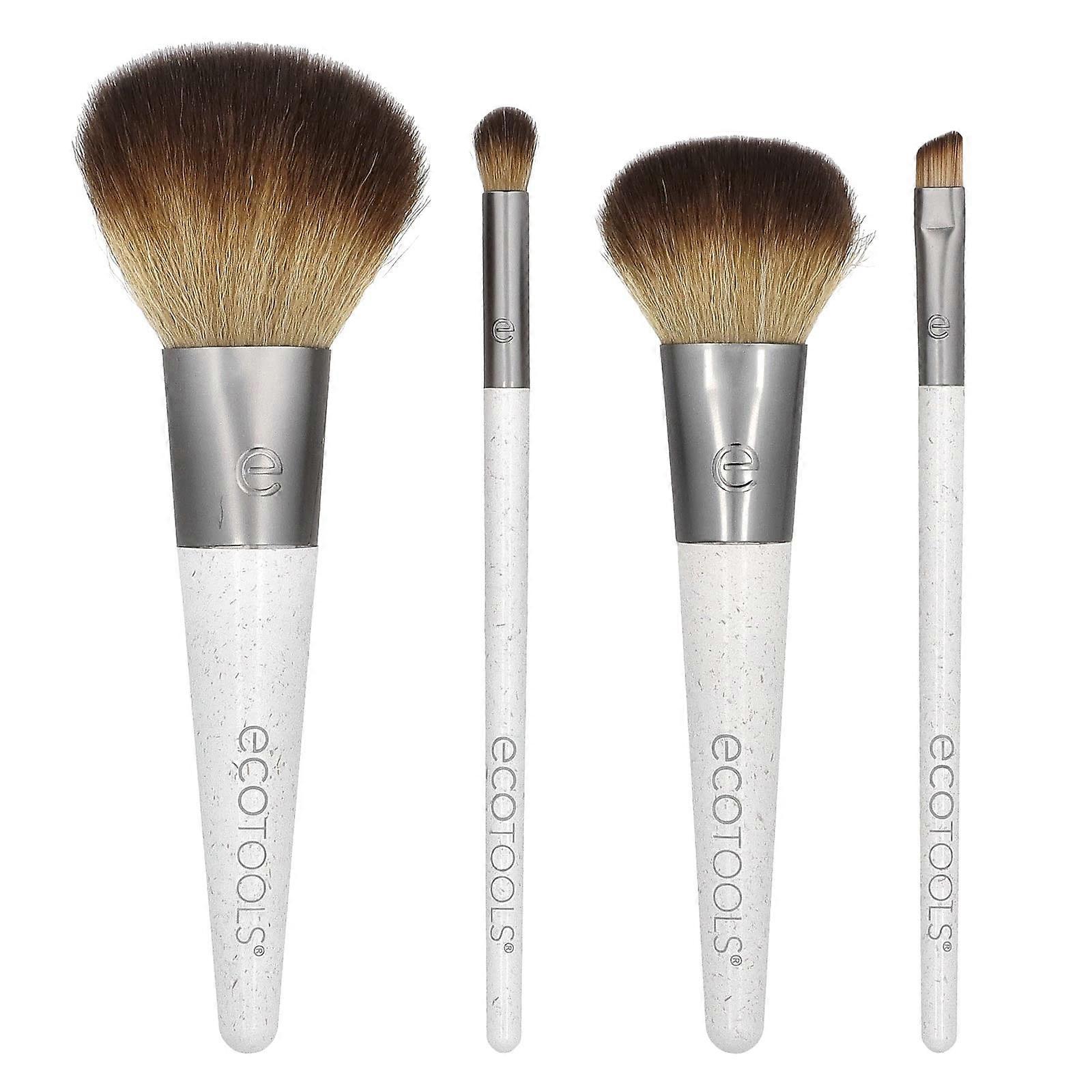 EcoTools, On-The-Go Style Brush Set , 4 Piece Kit, 2-Pack