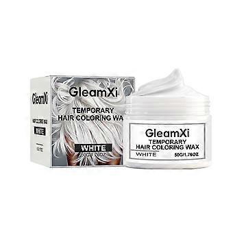 2 Pieces Temporary Hair Dye (White), For Daily Hair Transformation, Natural - looking Color, Suitable for All Kinds of Parties and Gatherings