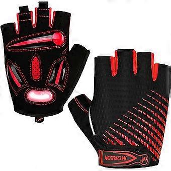 Wekity Touch screen antiscivolo e ammortizzante con fodera in gel liquido Guanti da mountain bike a mezze dita
