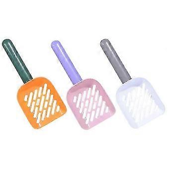 Plastic Pet Litter Scoops, Lightweight Durable, Corrosion and High Temperature Resistant, Easy Cat Litter Cleaning Tool for Litter Box, 6 Pack