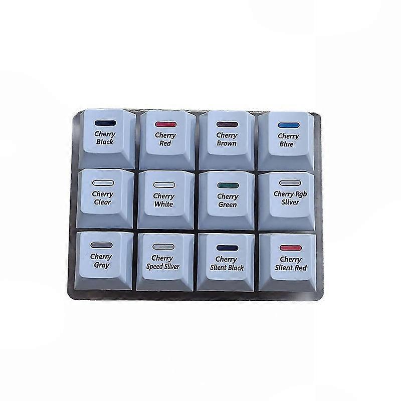 12-Key Mechanical Keyboard Switch Tester and Sampler Tool with Keycap Puller, Compatible with Cherry Switches