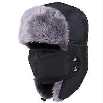Russian Warm Hat With Earmuffs, Fur Hat For Women