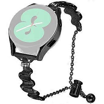 Für Samsung Galaxy Watch7 44mm / 40mm Wellenförmiges Texturband Legierung Metall Uhrenarmband Bling Armband
