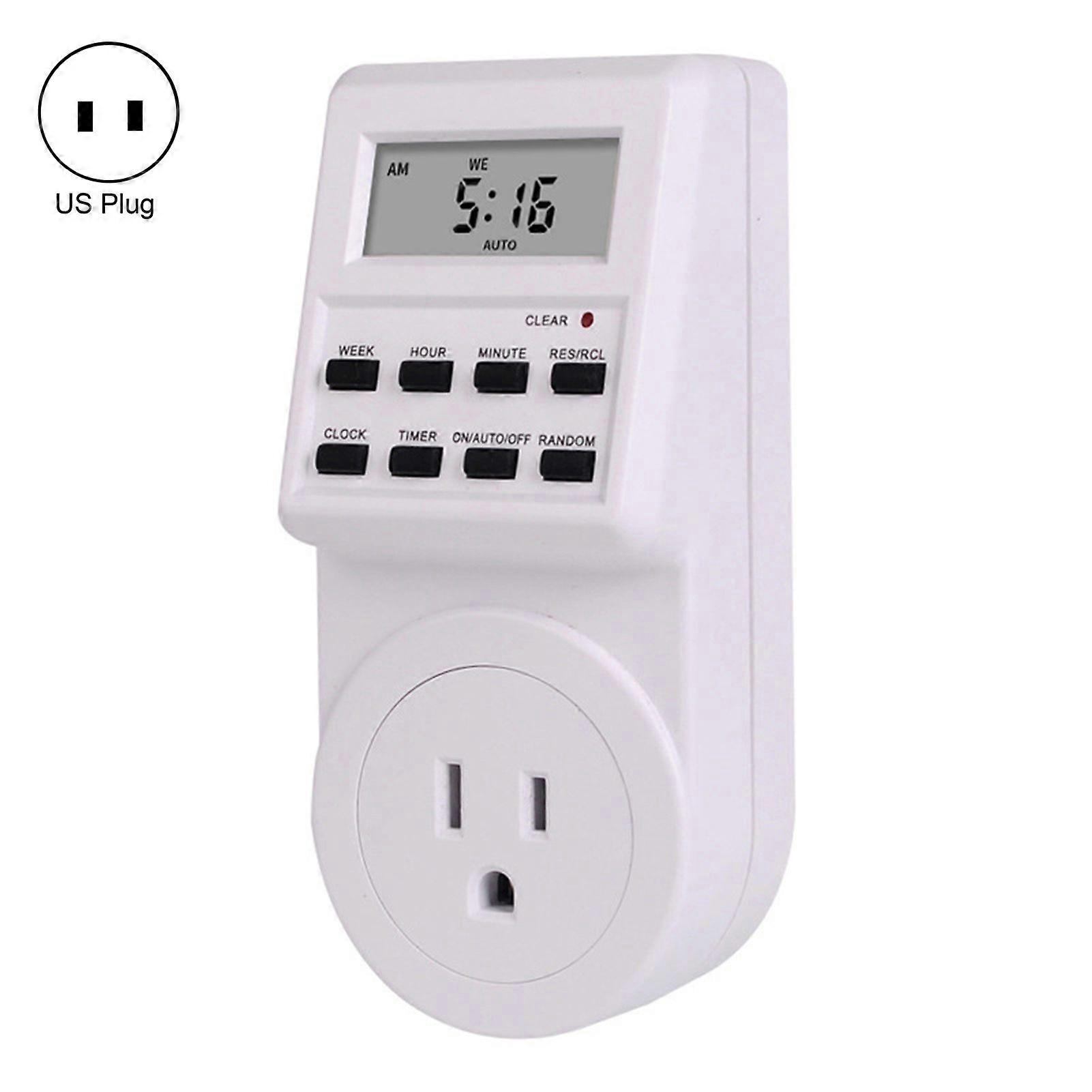 TM516 Weekly Cycle Programmable Timer Switch Wall Plug-in Digital Display Timer Outlet Socket for Home JIKAIX