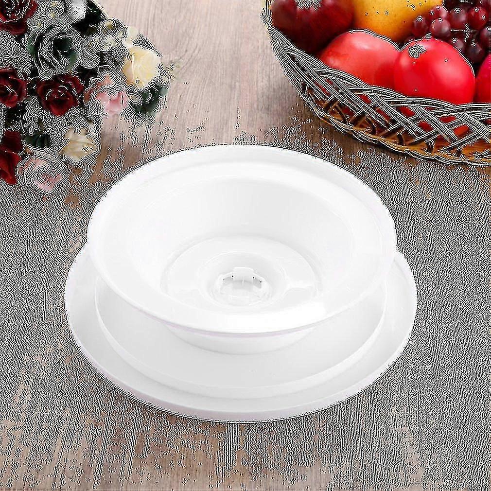 White 11'' 28cm Cake Making Turntable Rotating Decorating Platform Stand Display